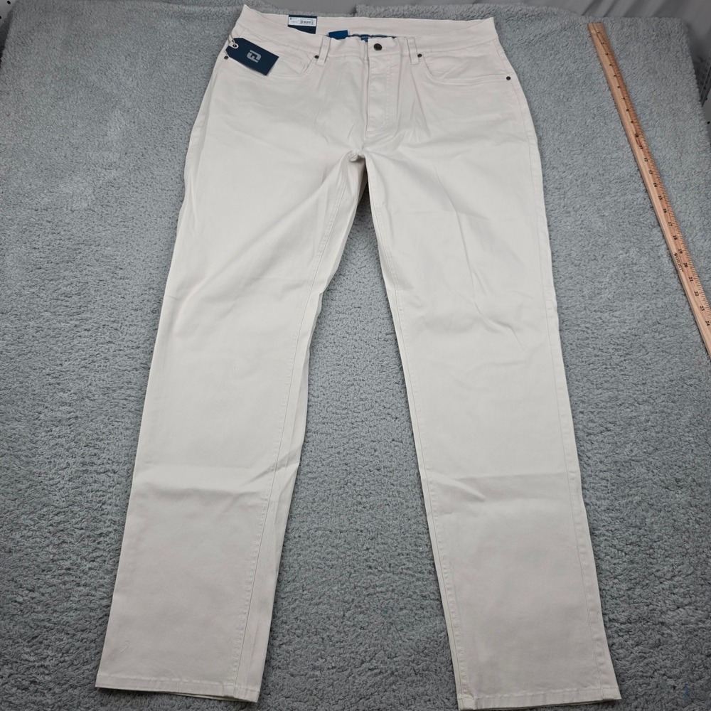 FJ FootJoy Mens 38x32 Pants Beige Golf Lightweight Comfort‎ Casual